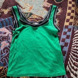 Green tank top